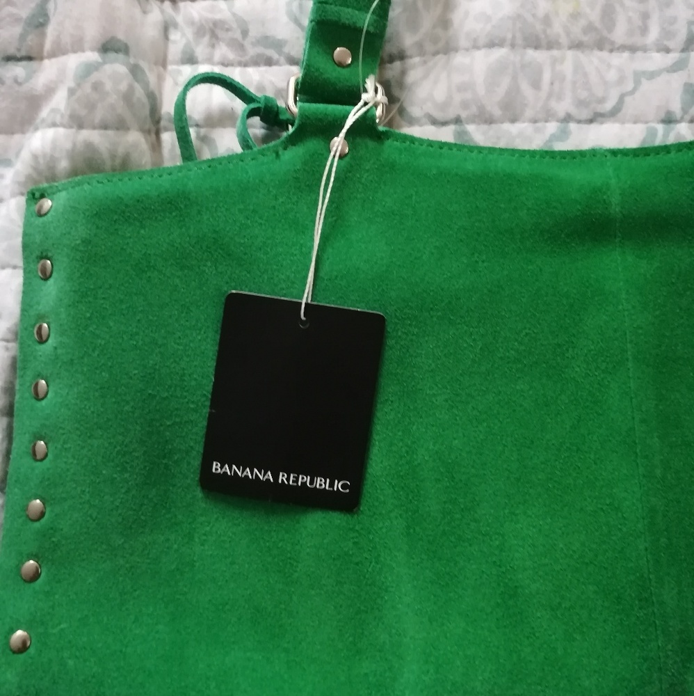 Suede leather bag - Picture 2 of 4